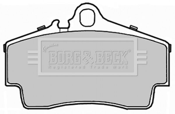 BORG & BECK Комплект тормозных колодок, дисковый тормоз BBP2235